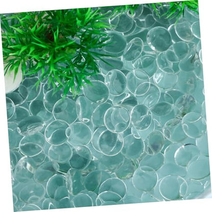 ABOOFAN Glass Bead Decorative Marbles Flat Marble Beads Vase Fillers Terrarium Decor for Jewelry Making