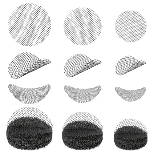 200Pcs Plant Pots Hole Mesh Pad 2/3/5 Inch Round Plant Pot Cover | Planter Bottom Drainage Inserts Grid Mat, Plastic, for Horticultural Enthusiasts and Flower Shops