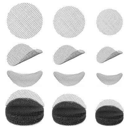 200Pcs Plant Pots Hole Mesh Pad 2/3/5 Inch Round Plant Pot Cover | Planter Bottom Drainage Inserts Grid Mat, Plastic, for Horticultural Enthusiasts and Flower Shops