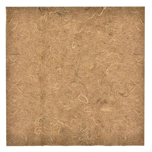 Coco Coir Liner 60x60cm Natural Coconut Fiber Mat for Flower Baskets Planters Garden Decoration Reptile Carpet Pets Pad Brown Single Pack Lasting Quality
