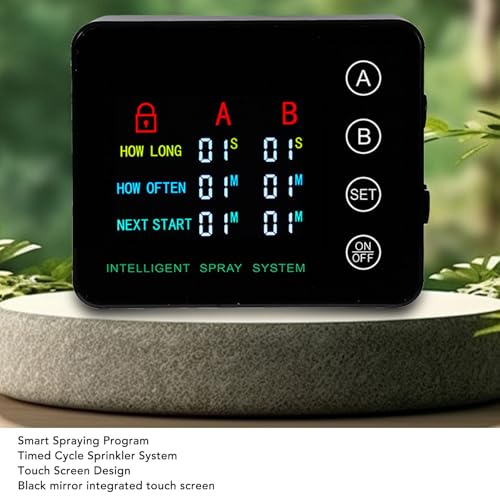 Ejoyous Automatic Reptile Humidifier Fogger, Equipped with Color Screen Display and Adjustable Nozzles, Suitable for Terrariums and Aquariums