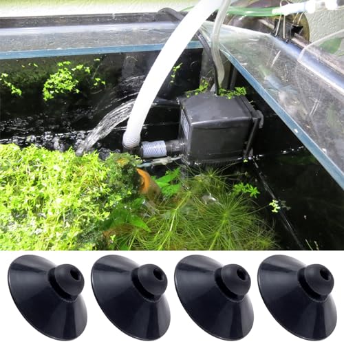 OIIKI 15PCS Fish Tank Suction Cup Clips, Aquarium Suction Cup Camp Clips | Black Plastic Fish Tank Accessories for Fish Tank Attachments for Tank Pump, Overhead Line Tube, Fish Tank Aeration Setup - color: Black,15pcs