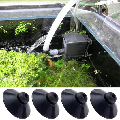 OIIKI 15PCS Fish Tank Suction Cup Clips, Aquarium Suction Cup Camp Clips | Black Plastic Fish Tank Accessories for Fish Tank Attachments for Tank Pump, Overhead Line Tube, Fish Tank Aeration Setup - color: Black,15pcs