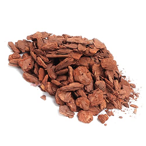 Tyenaza Reptile Bark Bedding, Bedding Pine Bark Granule Bedding Reusable Pine Chips Substrate, Reptile Breeding Bedding Habitat Decor for Geckos, Lizards, Turtles Snakes (Small Particles 250g) - size: Small particles 250g