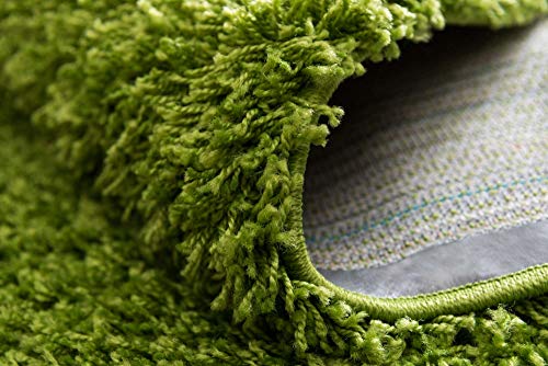 Unique Loom Solid Shag Collection Area Rug (2' x 3' 1" Rectangle, Grass Green) - color: Grass Green, size: 2' x 3'1" (Rectangular)