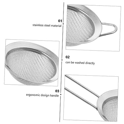 Toddmomy 2pcs Stainless Steel Reptile Litter Cleaner Shovel for Substrate Cleaning Fine Mesh Pooper Scooper for Tortoise Snake and Crab Terrariums