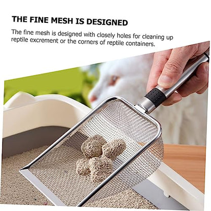 Pet Reptile Litter Scoop Reptile Shovel Filtered Design for Easy Waste Cleanup for
