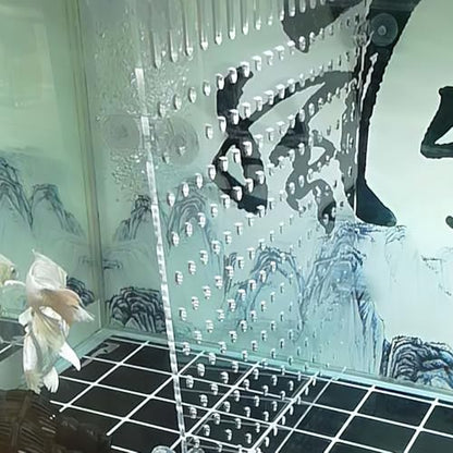 Aquarium Fish Tank Divider Acrylic Isolation Board Transparent 11.81X9.84 Inch Fish Tank Separator for Breeding and Aquarium Supply