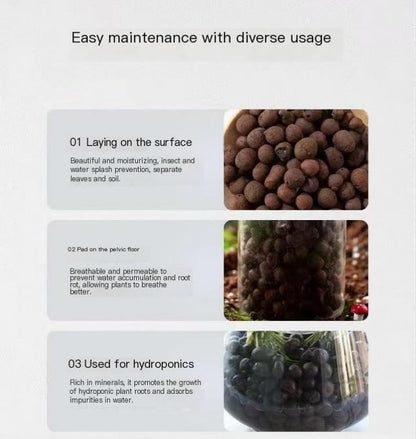 Premium Clay Pebbles Hydroponics Breathable Lightweight Ceramsite Pellets-4-10Mm-1 Lb - color: 1 lb, size: 4-10mm