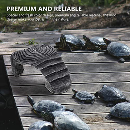 VILLCASE Habitat Basking Rock for Turtles Large Basking Platform Ramp Big Tank Decor Accessories Turtle Shelf Landing Dock for Aquarium