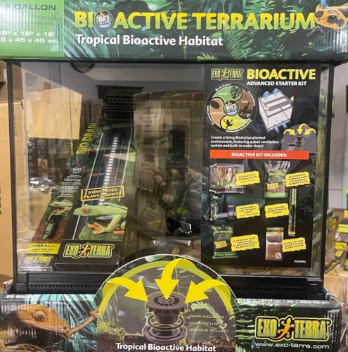 Exo Terra Advanced BioActive Kit Glass Terrarium For Amphibians And Reptiles