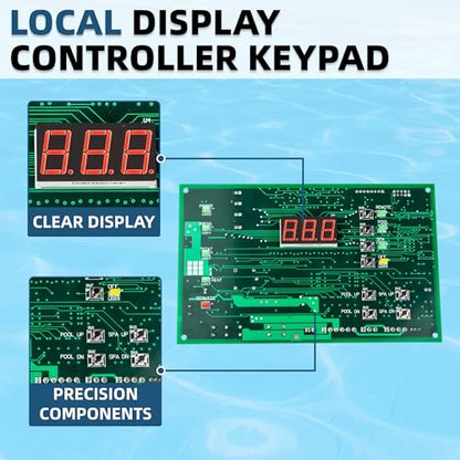 472100 Digital Display Temperature Controller Board Compatible with Pentair MiniMax NT Series Pool & Spa Heaters – High Precision, Easy Install, Durable Upgrade with Keypad