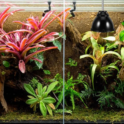 STOBAZA Reptile Heat Lamp Guard Anti-Scald Dome Light Cover Aluminum Heat Lamp Cover with Mesh Protector for Breeding Boxes and Indoor Greenhouses 5.59 X 5.59 X 4.13 in