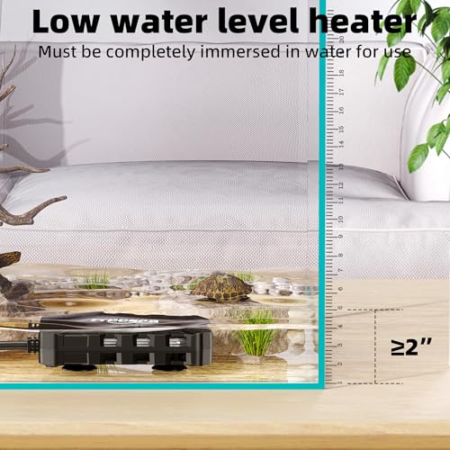 FREESEA Aquarium Fish Tank Heater: 50W Small Submersible Aquarium Heaters with Adjustable Digital LED Controller Leaving Water Automatic Stop Heating for 5-10 Gallon Betta Turtle Freshwater Saltwater - size: 50W(5-15gallon)