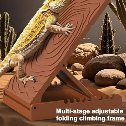Reptile Climbing Ramp Slate Resting Playing Feeding | Bearded Dragons Climbing Step Ramp for Lizard Keepers Enclosure Vivarium Tank Frogs Geckos Chameleons Newts Snakes Tortoise