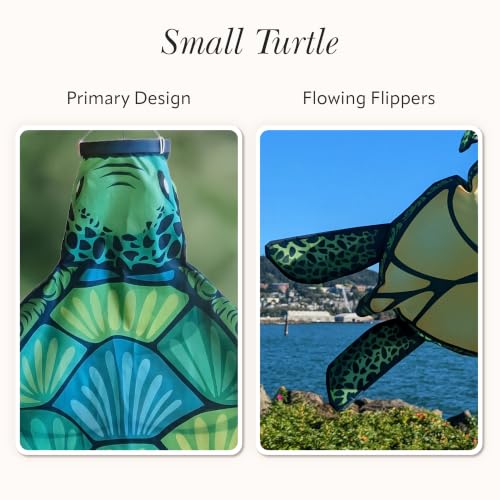 Madrona Brands Small Turtle Windsock 32 Inch | Durable Outdoor Hanging Wind Sock for Outside | Yard, Garden, Patio, Beach, Dock