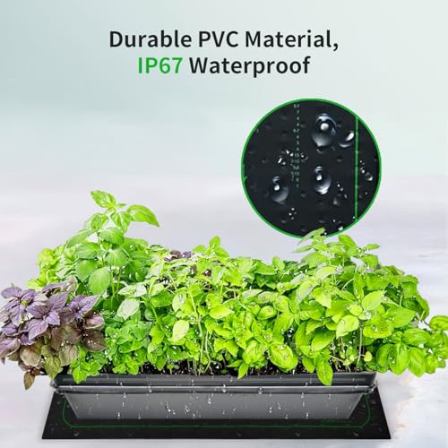 20"x20" Durable Seedling Heat Mat with Thermostat Controller | Durable Waterproof Hydroponic Heating Pad with ETL Certified for Indoor Plant Gardening and Cutting, Brewing and Greenhouse - style: 20"x20" Heat Mat with Digital Thermostat