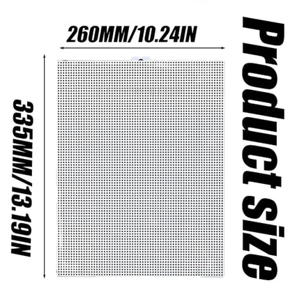 2Pcs Fish Tank Divider, Plastic Cuttable Grid Plate, Aquarium Dividers with 12Pcs Suction Cups, Clear Fish Separator DIY Designed Easy to Bent, 13 x 10 Inch