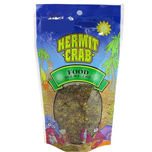 Needzo Hermit Crab Food, Natural Supplies and Necessities for Pets, Resealable Bags, 2 Ounces (Pack of 2)
