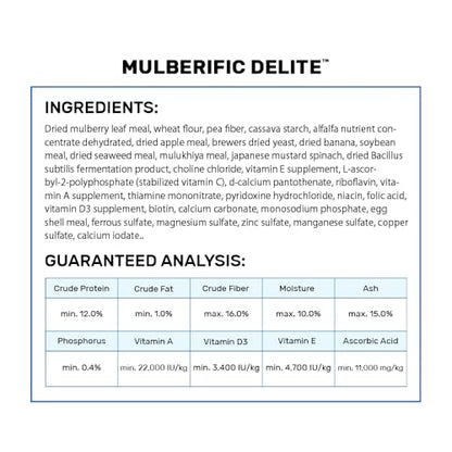 Hikari Mulberific Delite Tortoise Food & Iguana/Herbivorous Lizard Probiotic Pellets (650g)