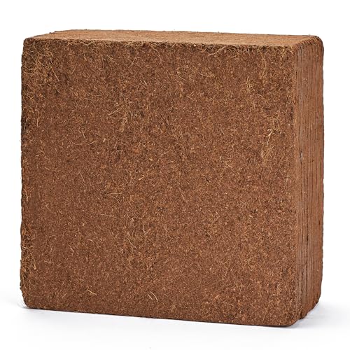 Mycelium Coco Coir Brick I Expandable Organic Coconut Fiber Substrate for Terrarium I Ideal for Reptiles Bedding, Nesting & Burrowing I OMRI Certified & Non-GMO Soil Alternative, 10lbs - style: Reptile Terrarium