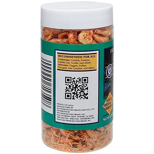 San Francisco Bay Brand Freeze Dried Krill Fish Food - 0.78 oz (22g) | All-Natural, Sustainably Harvested, High Protein Dried Shrimp for Freshwater and Saltwater Carnivores, Koi, Cichlids, Turtles