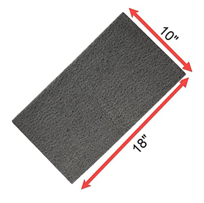 PENN-PLAX Nitrate Reducer Aquarium Filter Media Pad – Easy to Cut into Any Size Your Filter Requires – 10” x 18” - size: 10" x 18", style: Nitrate Reducer