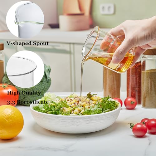 High Borosilicate Glass Measuring Cup Set-V-Shaped Spout，Includes 250ml(8OZ), 500ml(16OZ), and 1000ml(32OZ) Glass Measuring Beaker, Easy to Read - size: 250ml/500ml/1000ml (8oz/16oz/32oz)