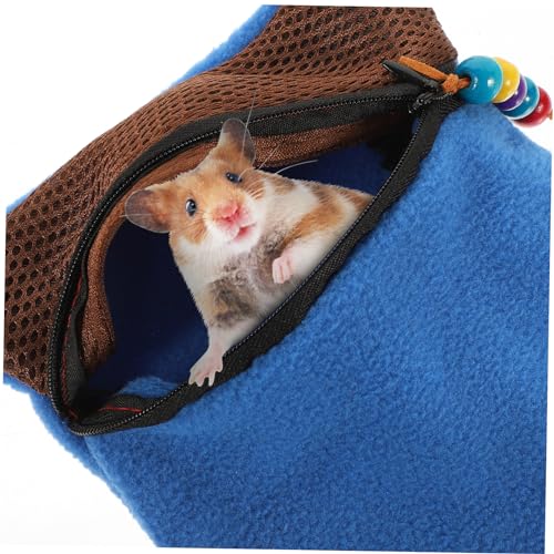 Happyyami Breathable Lizard Bag Guinea Pig Carrier Pet Backpack Carrier Small Reptile Pouch Random Color