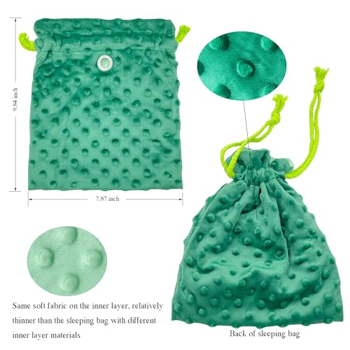 3 Pack Sugar Glider Tote Plush Sleeping Pouches and Anti Bite Calming Mitten, Warm Sleeping Bag Portable Drawstring Bonding Pouch Soothing Glove for Small Pets (Blue/Green/Gray) - color: Blue/Green/Gray