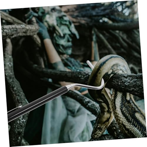 WOONEKY Reptile Hook Snake Catcher Tool Snake Catching Handling Collapsible Hook Reptile Grabber