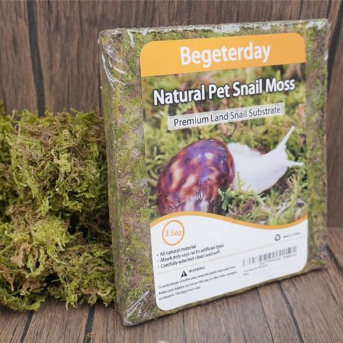 Natural Moss for Pet Snails, Perfect Pet Snail Supplies for Maintain The Humidity Levels in The Enclosure
