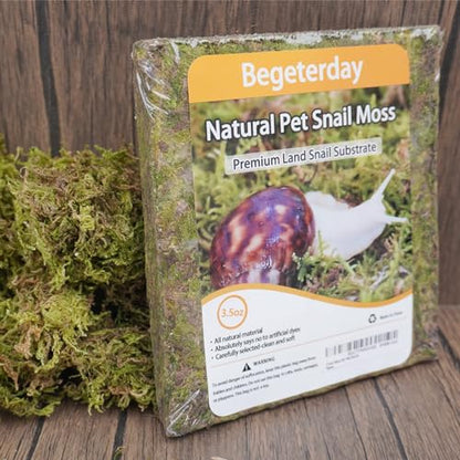 Natural Moss for Pet Snails, Perfect Pet Snail Supplies for Maintain The Humidity Levels in The Enclosure