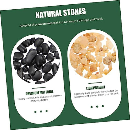 1bag Bag of Natural Aquarium Stones for Fish Tank Decor Polished Pebbles Gardening Stones for Aquascaping and Landscaping