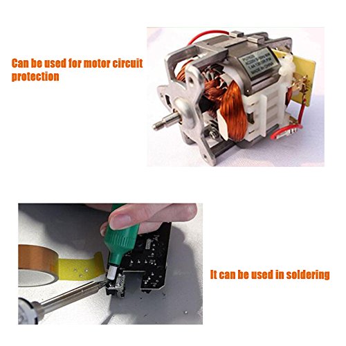 2 Rolls 10mm X 33m 108ft Heat Tape,Adhesive Heat Resistant / Transfer Tape, Heat Vinyl Thermal Sublimation Press Tape,No Residue ,Electronics,Soldering,Circuit Board - size: 10MM 2ROLLS