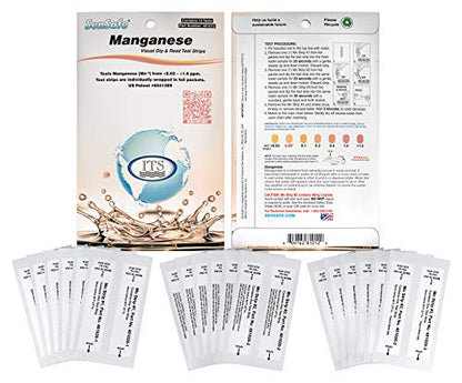 Industrial Test Systems 481012 Sensafe Manganese Water Test Strip Kit 12 Tests
