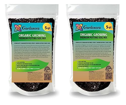 Organic Plant Medium - Cultivate Healthy and Lush Plants with This Blend - 10 QUARTS - size: 10 Quart Bag, style: ORGANIC Growing Medium