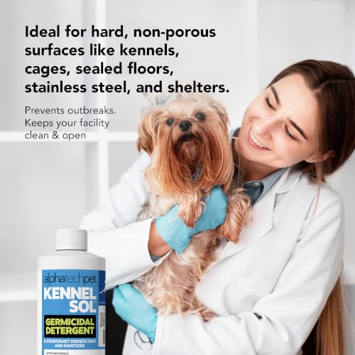 ATP KennelSol Disinfectant & Cleaner for Kennels, 16 fl oz, 1 ct | EPA-Registered, Concentrated Formula, Industrial Germicidal Detergent and Deodorizer for Shelters and Rescue Organizations - size: 16 Fl Oz (Pack of 1)