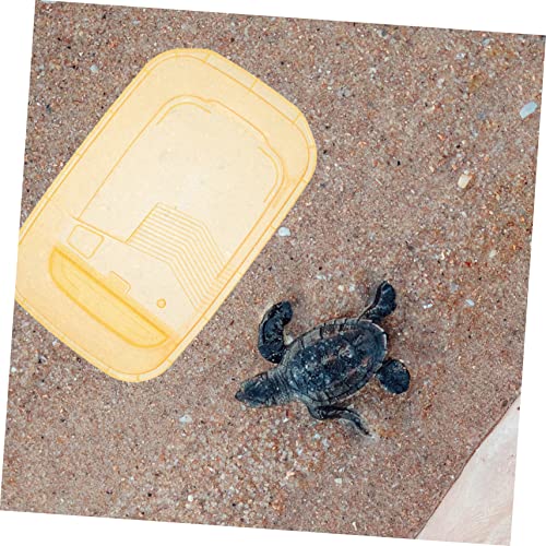 Generic 2pcs Turtle Feeding Box Turtle Tortoise Tank Aquarium Water Case Fish Bowl Hermit Crab Gecko Tortoise Breeding Tank Raising Plastic