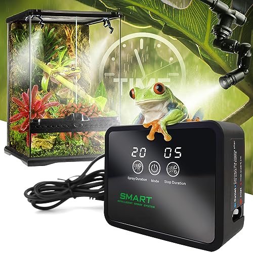 MYGIIKAKA Reptile Fogger Automatic Reptile Mister Fogger for Terrarium, Timed Terrariums Humidifiers for Chameleon/Lizard/Snake/Turtle/Frog - size: Touch Version