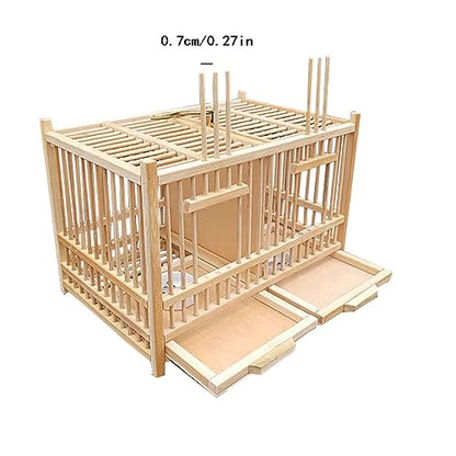 Small Reptile Animals Terrarium. Insect Enclosure. Crickets, Snails, Spiders, Cockroach ，Tarantula ，Caterpillar，Cages. Luxury Houses, Double Room. Bamboo (B)