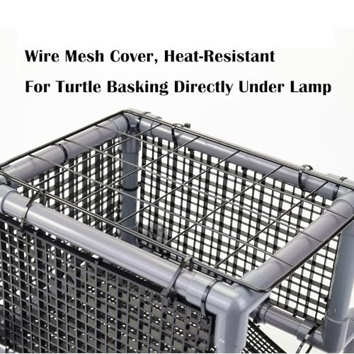 Above-Tank Turtle Basking Platform – Large Loft with Non-Slip Ramp & Drying Area for Aquatic Turtles, Sturdy Tank Topper Fits 20/25/29/55 Gal - size: Large (fits 12‑13 inch wide turtle tanks)