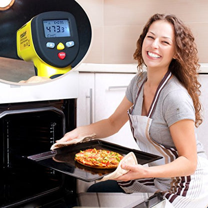 eT650D Temperature Gun by ennoLogic with NIST Certificate - Dual Laser Non-Contact Infrared Thermometer -58°F to 1202°F - Accurate Digital Surface IR Thermometer (Not for Body Temp) - style: eT650D w/ NIST Certificate