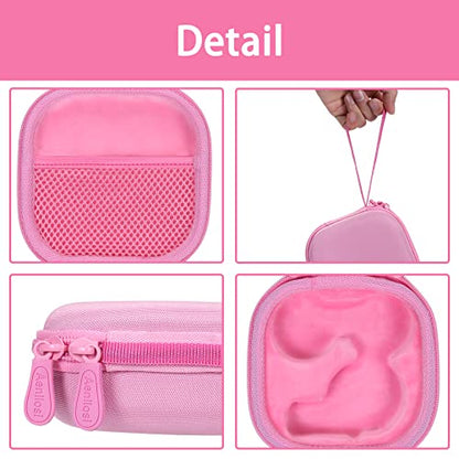 Aenllosi Hard Case for Moonlite Mini Projector Gift Pack fits upto 20 | EVA case construction, Water-resistant design, Dust-resistant design, Smooth zipper access, Carry handle, Case only - color: Pink