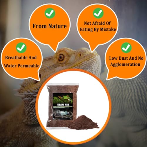 BNOSDM Reptile Soil Substrate Fluffy Small-Strand Reptile Substrate and Snake Bedding Clean Natural Terrarium Bedding for Lizards Snakes Tortoises Tarantulas - color: 1.32gal