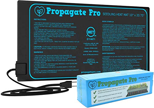 Seedling Heating Mat | Fits (1) Standard 1020 Tray | Germination Grow Heat Pad for Seed & Starter Plants Soil Warmer for Indoor Home Gardening (10x20 Single)