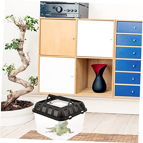 BESPORTBLE One Reptile Holder Lightweight Spider Breeding Box Breathing Pet Reptile Container for Easy Feeding Transport