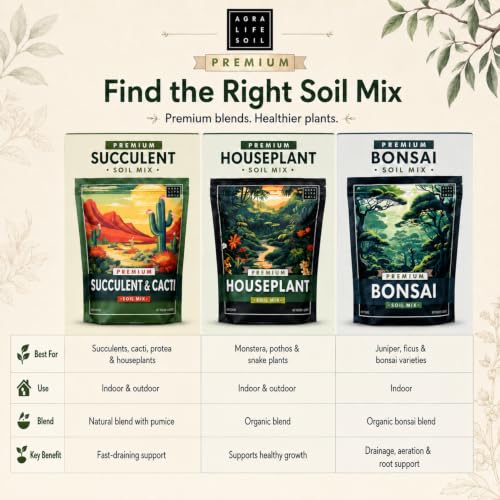 Agralife Bonsai Soil 4 Quarts Premium Organic Mix for Indoor Trees | Fast drainage. Healthy roots. Premium organic soil balances moisture and airflow for thriving indoor bonsai tree varieties. - style: Bonsai Plant Soil Mix