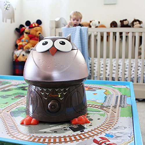 Crane Animal Humidifier for Bedroom, Ultrasonic Cool Mist for Baby Nursery, Adjustable Settings, Auto Shut-Off, Owl - color: Owl