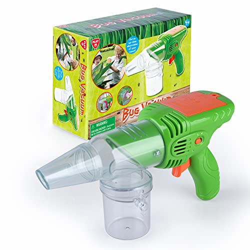 PLAY Bug Vacuum for Kids,Bug Catcher kit for Kids,Eco-Friendly Bug Suction Toy Vacuum with Magnifying Glass Viewing Chamber, for Boys Age 4+ - color: Green